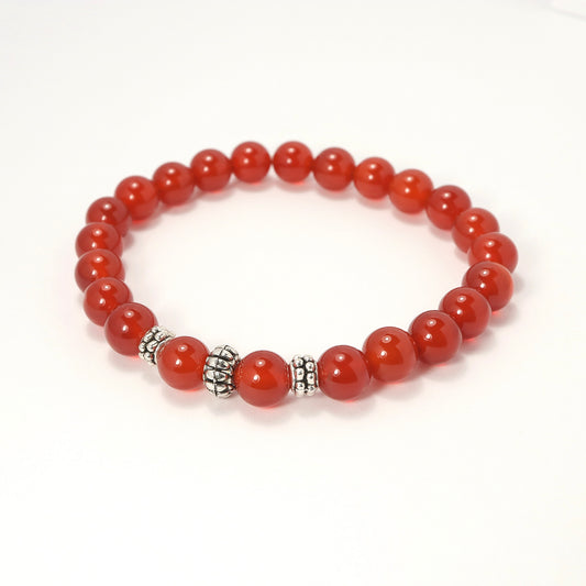 Flame Heart - Carnelian Bracelet