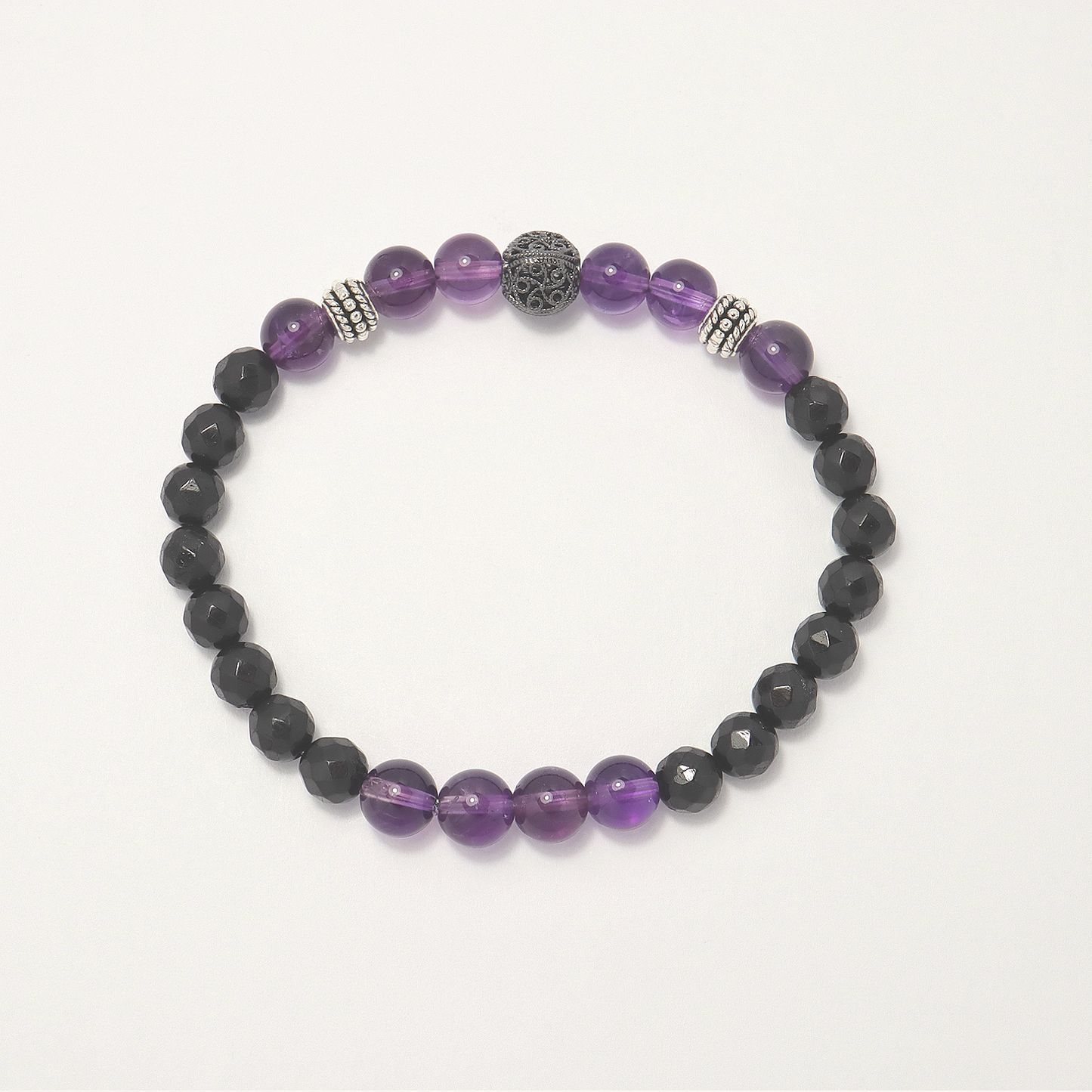 Shadow & Crown – Black Tourmaline & Amethyst Alliance