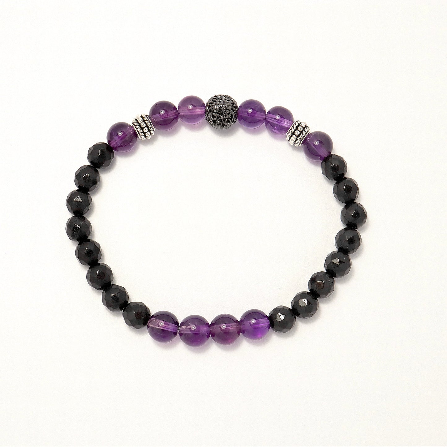 Shadow & Crown – Black Tourmaline & Amethyst Alliance