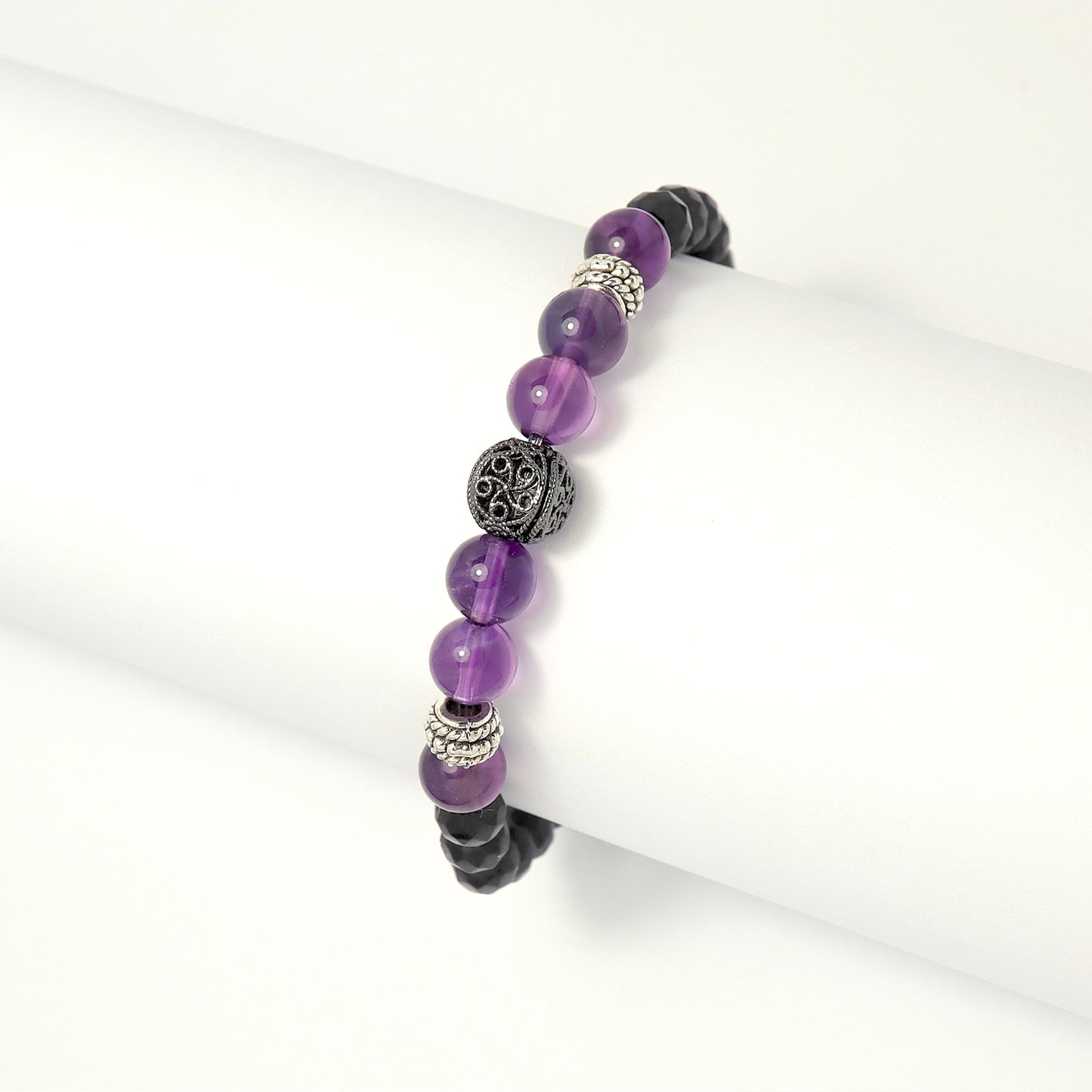 Shadow & Crown – Black Tourmaline & Amethyst Alliance