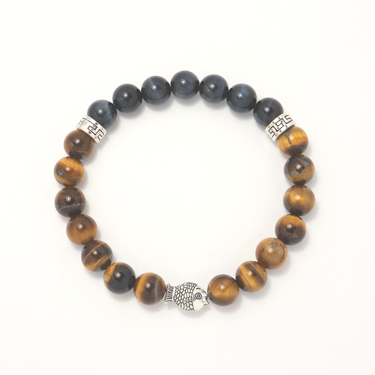Twin Guardians – Yellow & Blue Tiger’s Eye Bracelets