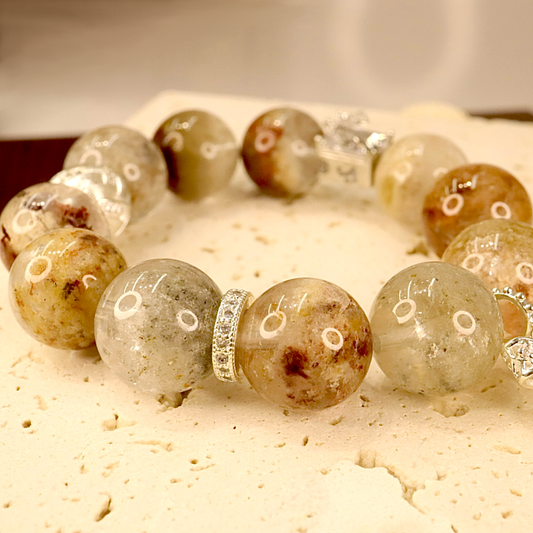 4 Season Garden Phantom Quartz Benefits - Eternal Bloom Scenic Quartz Cuff