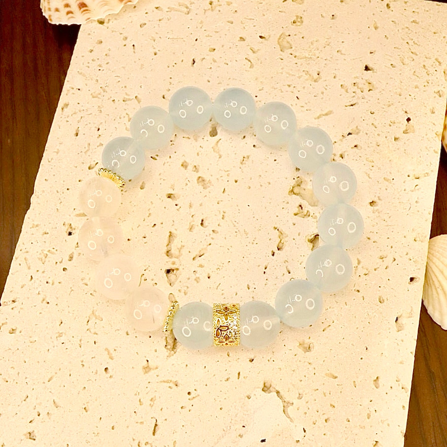 Aquamarine & Blue Moonstone - Ocean Serenity