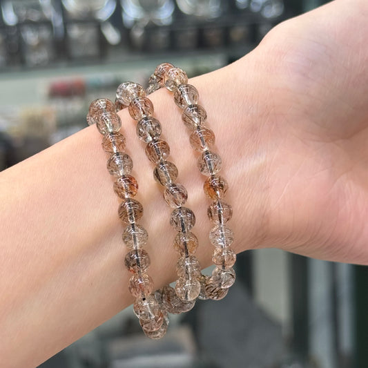 Black Gold Super 7 Quartz Bracelet - Starlit Core