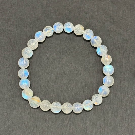 Indian Blue Moonstone Bracelet - Whisper of the Moon