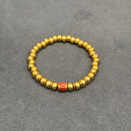 s999 Classic Gold-Plated Silver Bracelet