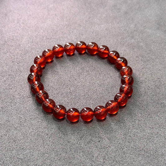 Sparkling Red Garnet Bracelet - Ruby Glow