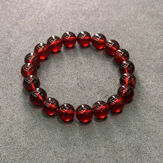 Wine Red Garnet Bracelet - Crimson Merlot