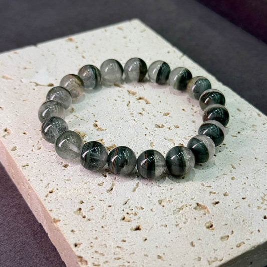Green Phantom Quartz Bracelet - Emerald Treasure Bowl