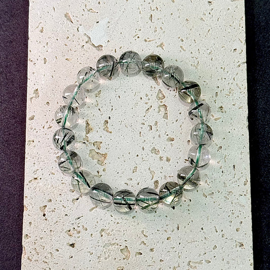 Green Rutilated Quartz Bracelet - Emerald Current