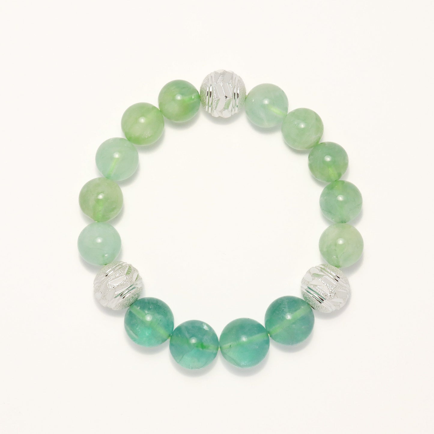 Summer Hope - Prehnite & Fluorite Bracelet