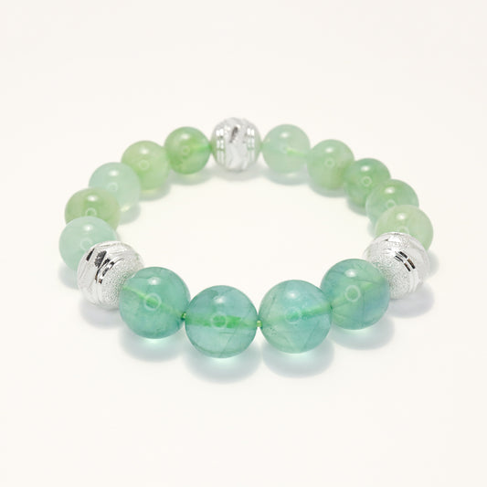 Summer Hope - Prehnite & Fluorite Bracelet