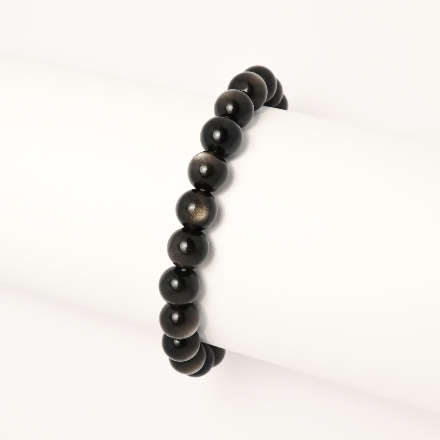 Silver Bullet - High Grade Silver-Shine Obsidian Bracelet