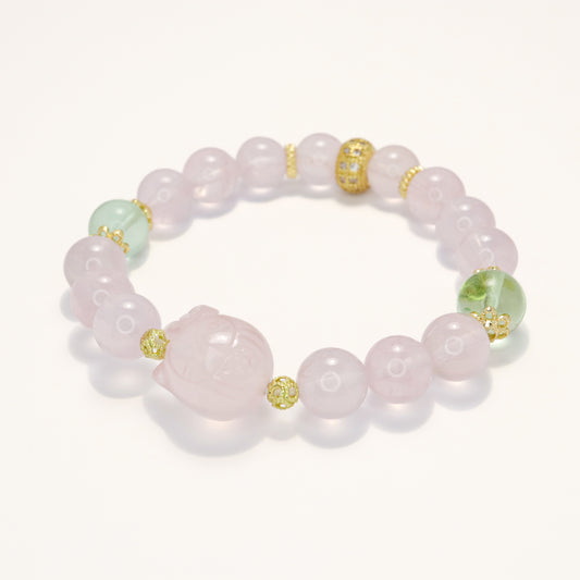 Fairy Maiden - Rose Quartz & Fluorite Bracelet