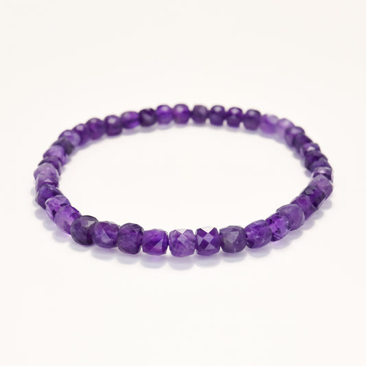 Faith Fairy - Amethyst Diamond Cut Bracelet