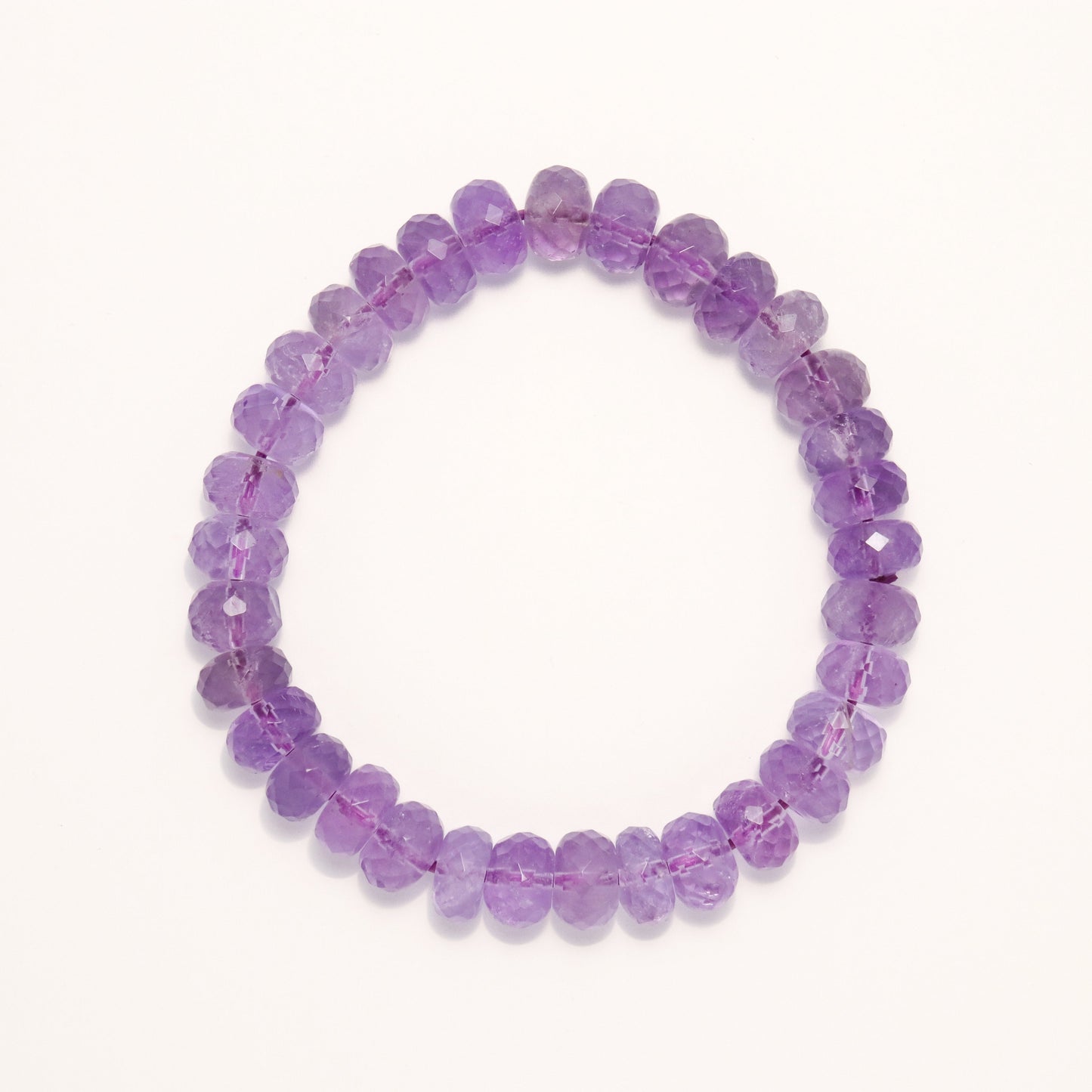 The Halo of Love - Diamond Cut Lavender Amethyst Bracelet