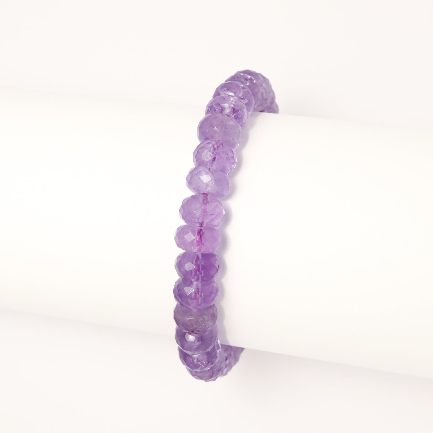 The Halo of Love - Diamond Cut Lavender Amethyst Bracelet