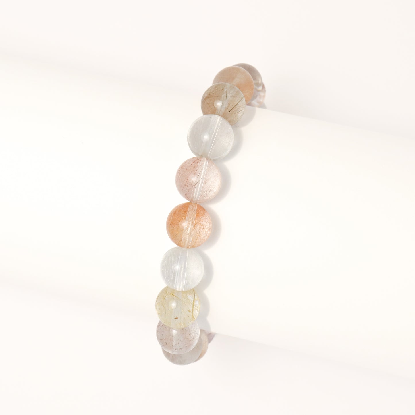 French Lop - High Grade Rabbit Fur Rutilated Quartz Bracelet
