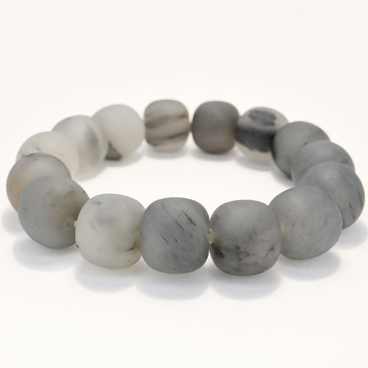 Silkie - She Tai Cui Jade Raw Stone Bracelet