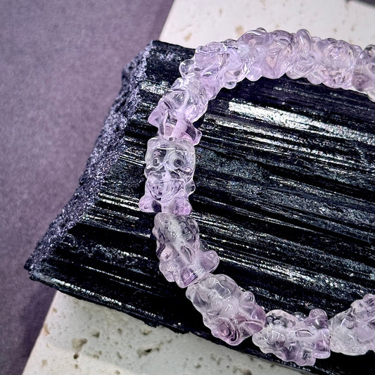 Amethyst Baby Money Eater Bracelet 紫水晶吞金兽 - Violet Prosperity 紫瑞吞金