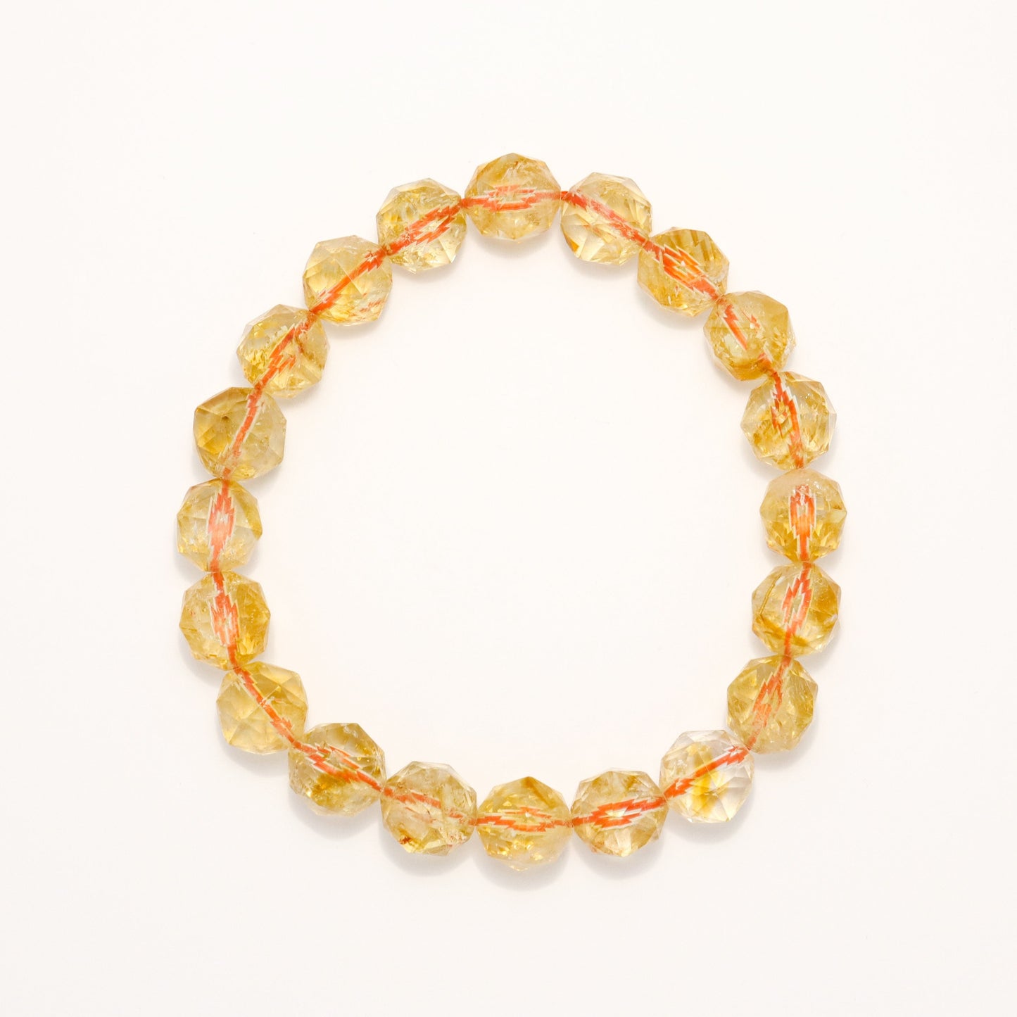 Lucky Secret II - Citrine Diamond Cut Bracelet