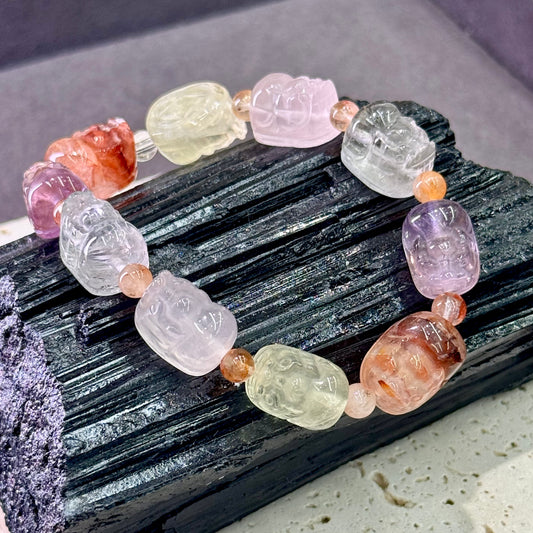 Multi-Gem Pixiu Bracelet 多宝貔貅 - Treasure Guardian 多宝瑞兽