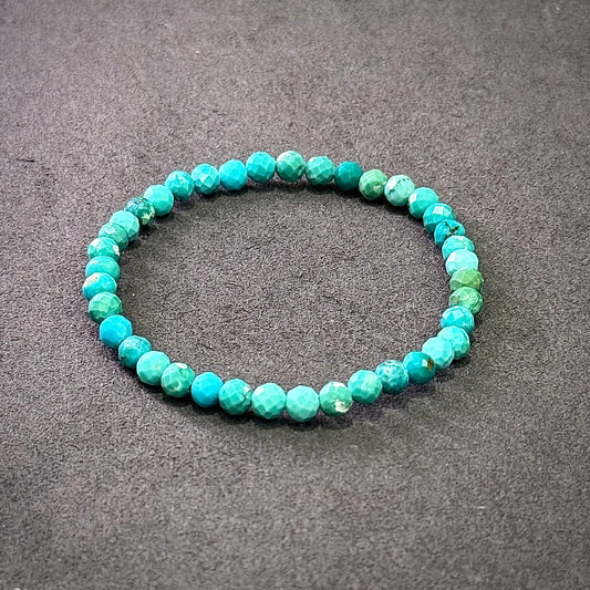 Faceted Turquoise Bracelet 青色绿松石 - Mountain Spring 青岚