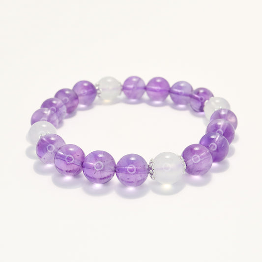 Purity Love - Amethyst & Moonstone Bracelet