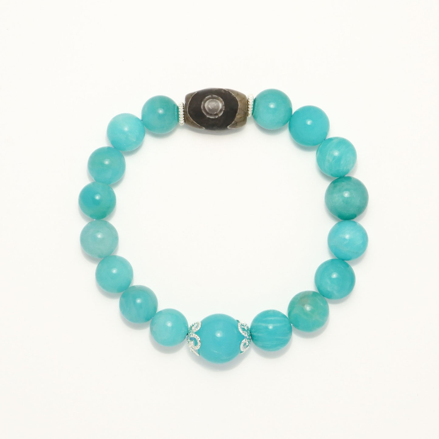 God's Gift - Amazonite & Dzi Bracelet