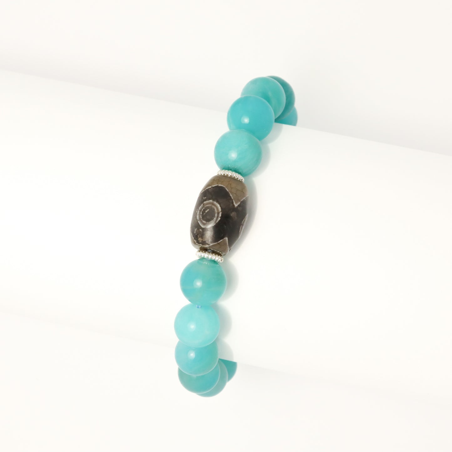God's Gift - Amazonite & Dzi Bracelet