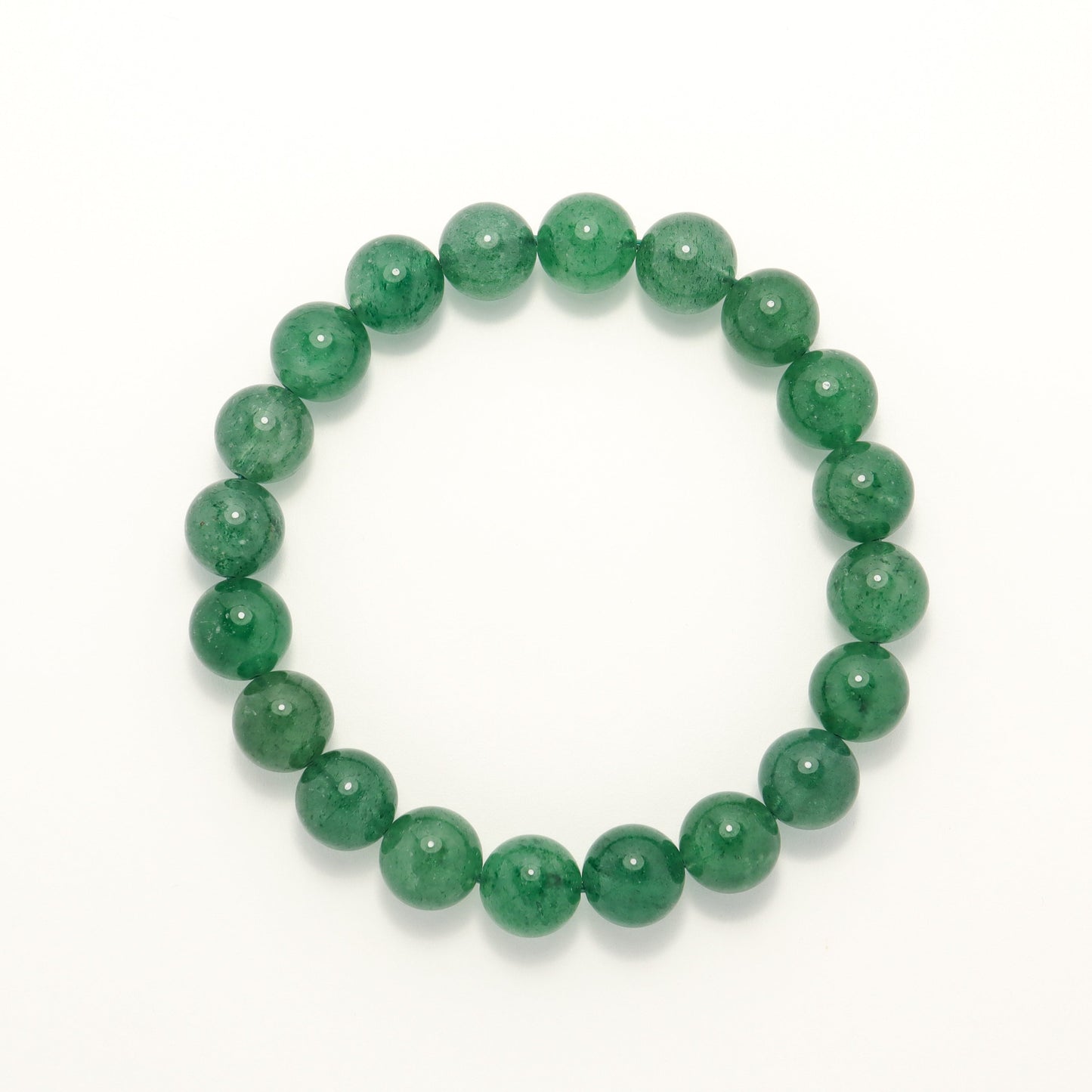 Dream Forest - Green Strawberry Quartz Bracelet