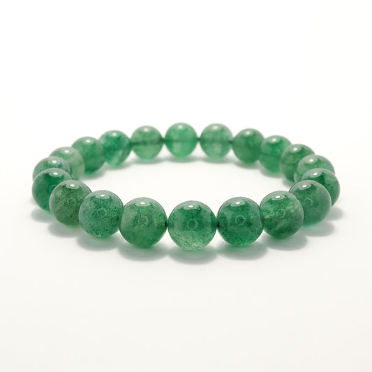 Dream Forest - Green Strawberry Quartz Bracelet