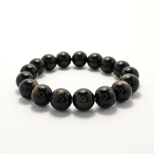 Golden Bullet - High Grade Golden-Shine Obsidian Bracelet