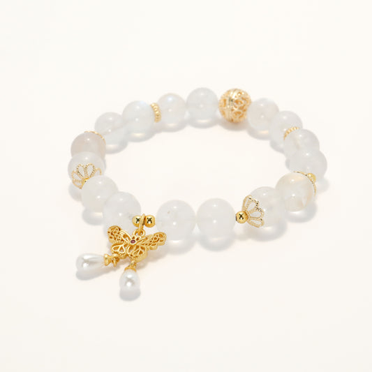 Goddess In Moon - Moonstone Bracelet