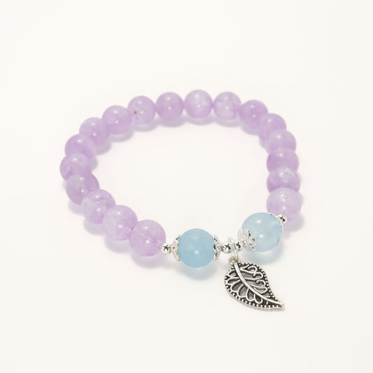 Wonderful Dissonance - Amethyst & Aquamarine Bracelet