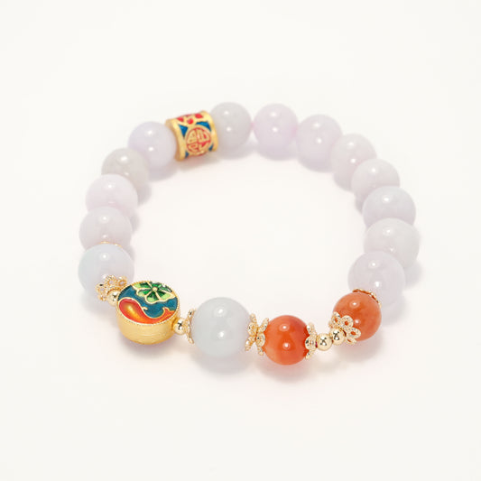 New Year Wish - Purple Jade Bracelet