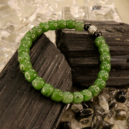 Jade & Obsidian Bracelet - Earth Balance