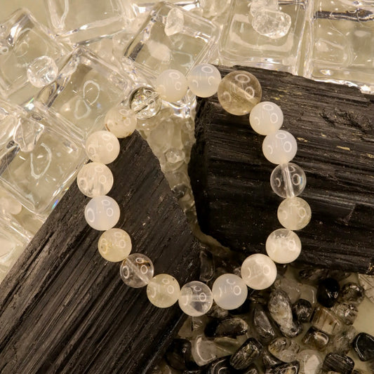 Herkimer Diamond Multiple Gemstone Bracelet - Lunar Purity