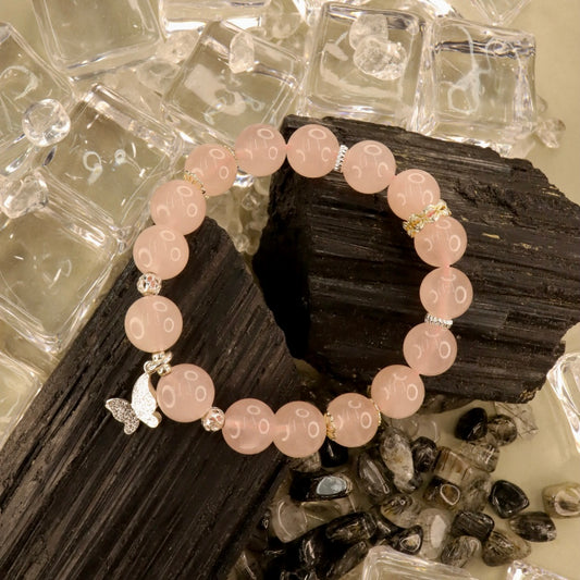 Rose Quartz Bracelet - Blush Aura