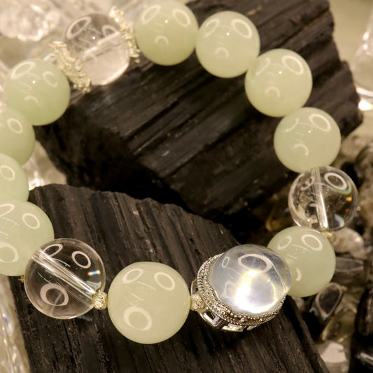 Aquamarine & Clear Quartz Bracelet - Trinity Tides Wish