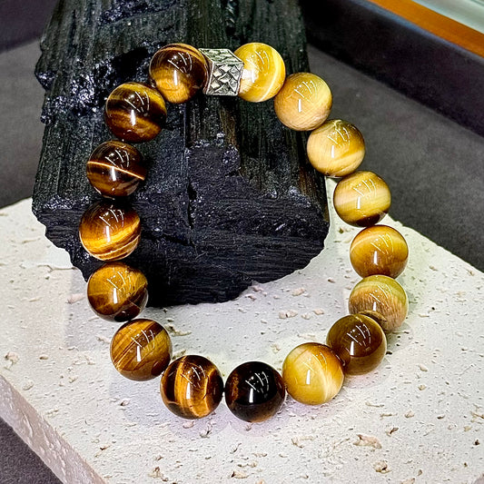 Yellow & Golden Tiger’s Eye Bracelet 黄虎眼石 金虎眼石 - Golden Resolve 金耀之志 🐅✨