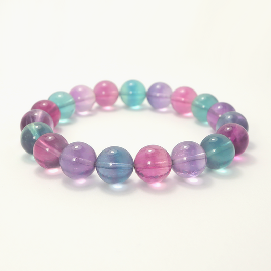 Unicorn Fluorite Gemstone Bracelet - Embrace Clarity & Positive Energy
