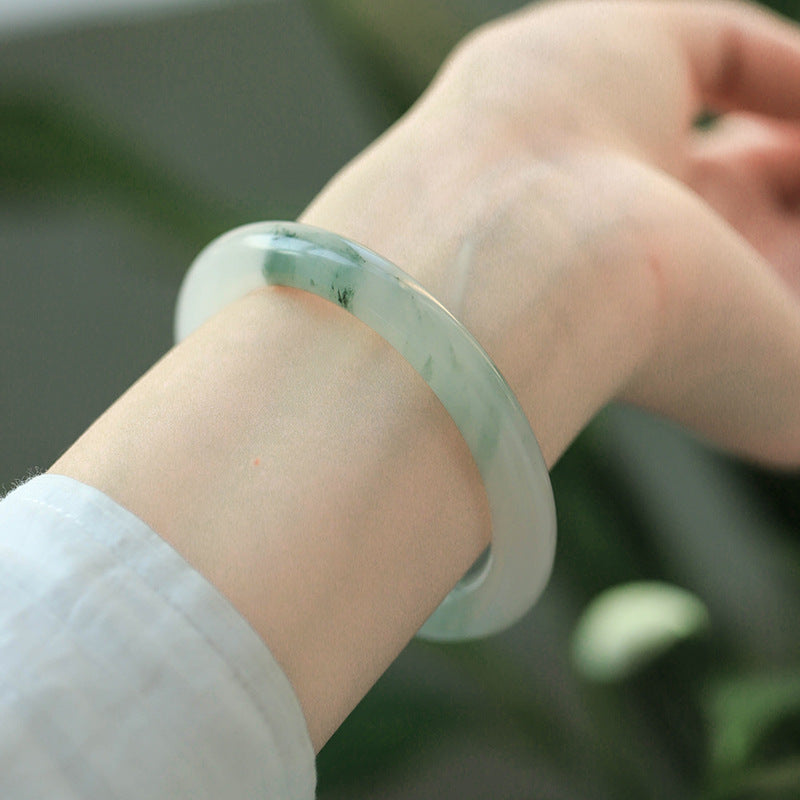 Tianshan Emerald Green - XinJiang Tianshan Quartzite Jade Bangle Bracelet (Pre-Sale) (Some in Stock)