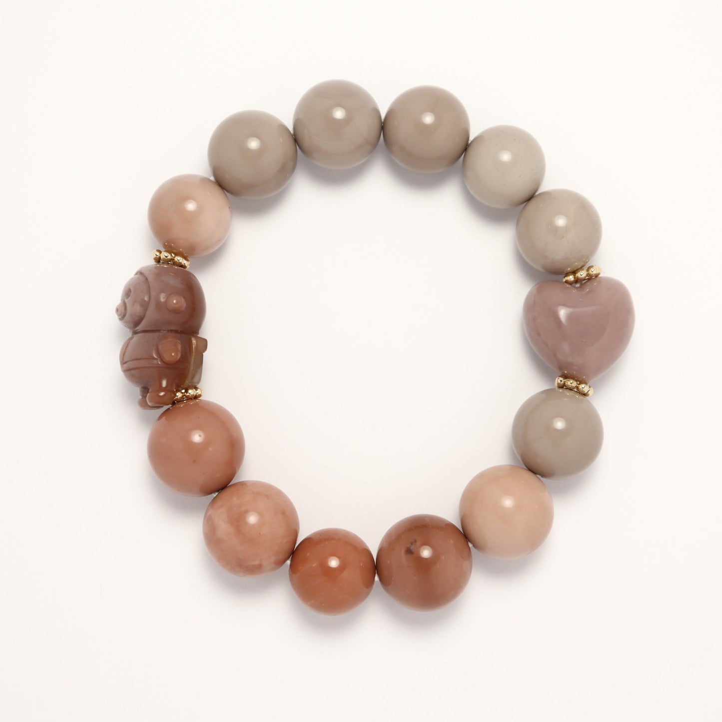 Piggy Astronaut - Alashan Agate Bracelet