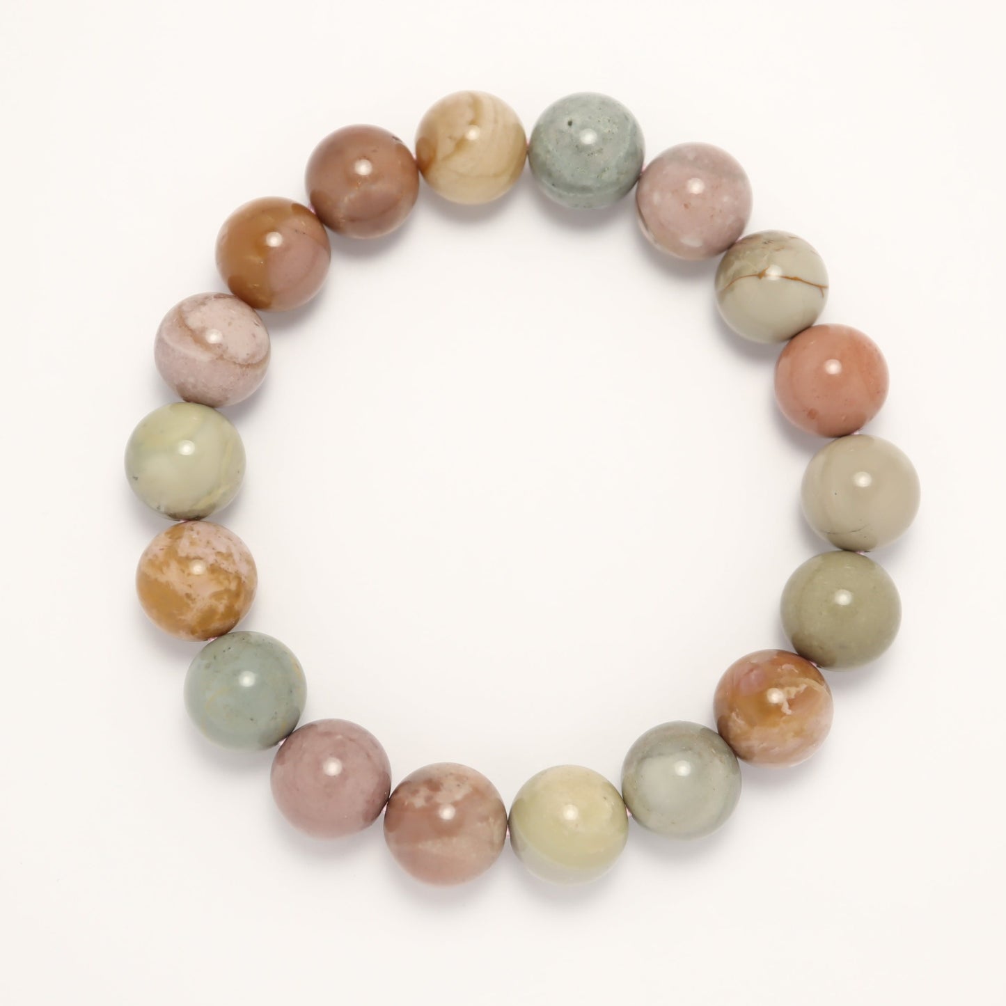 Sweet Macaron - Alashan Agate Bracelet