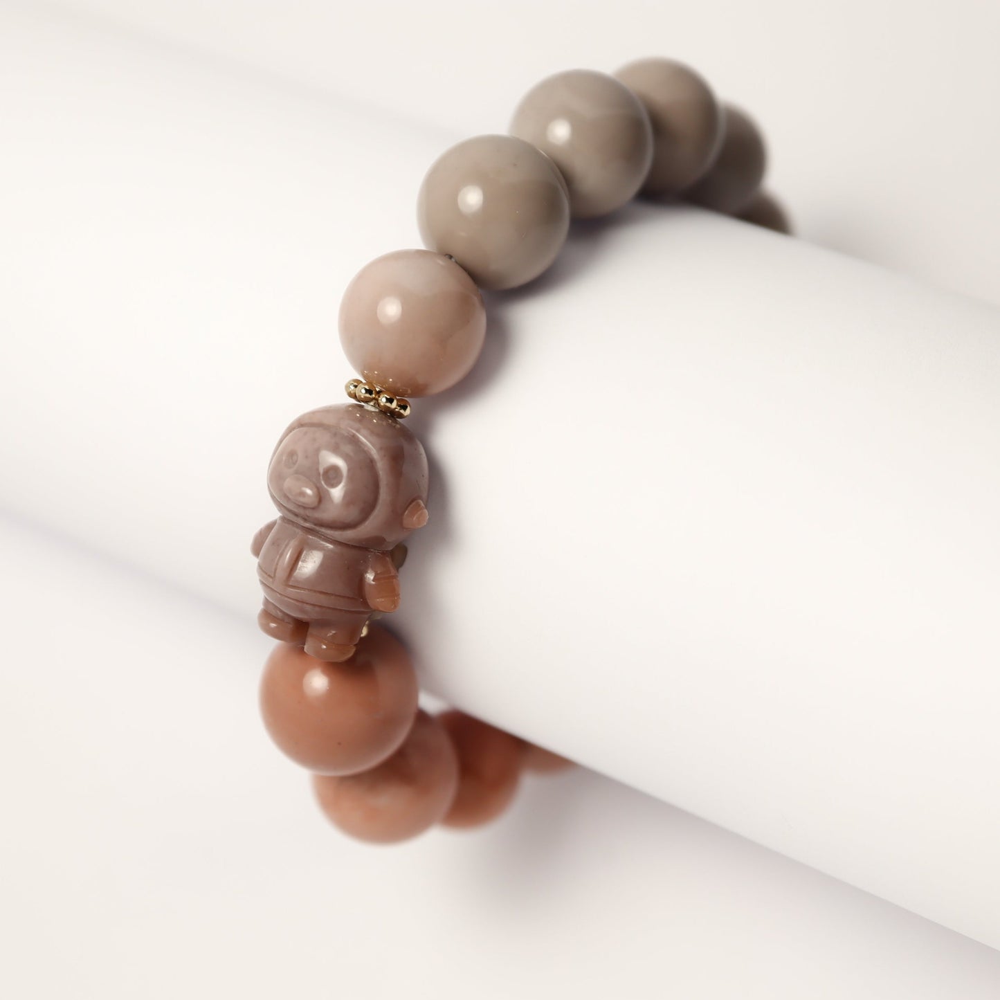 Piggy Astronaut - Alashan Agate Bracelet