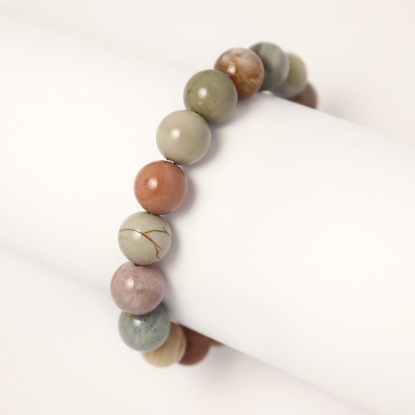 Sweet Macaron - Alashan Agate Bracelet