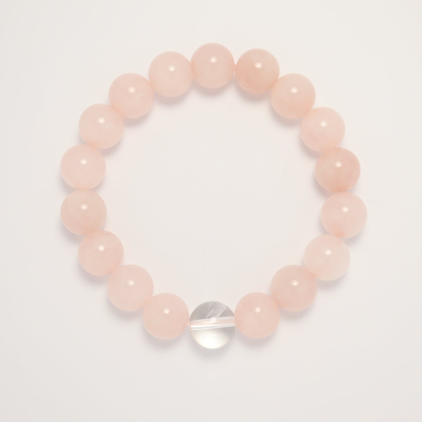 Purity Love - Madagascar Rose Quartz & Clear Quartz Bracelet