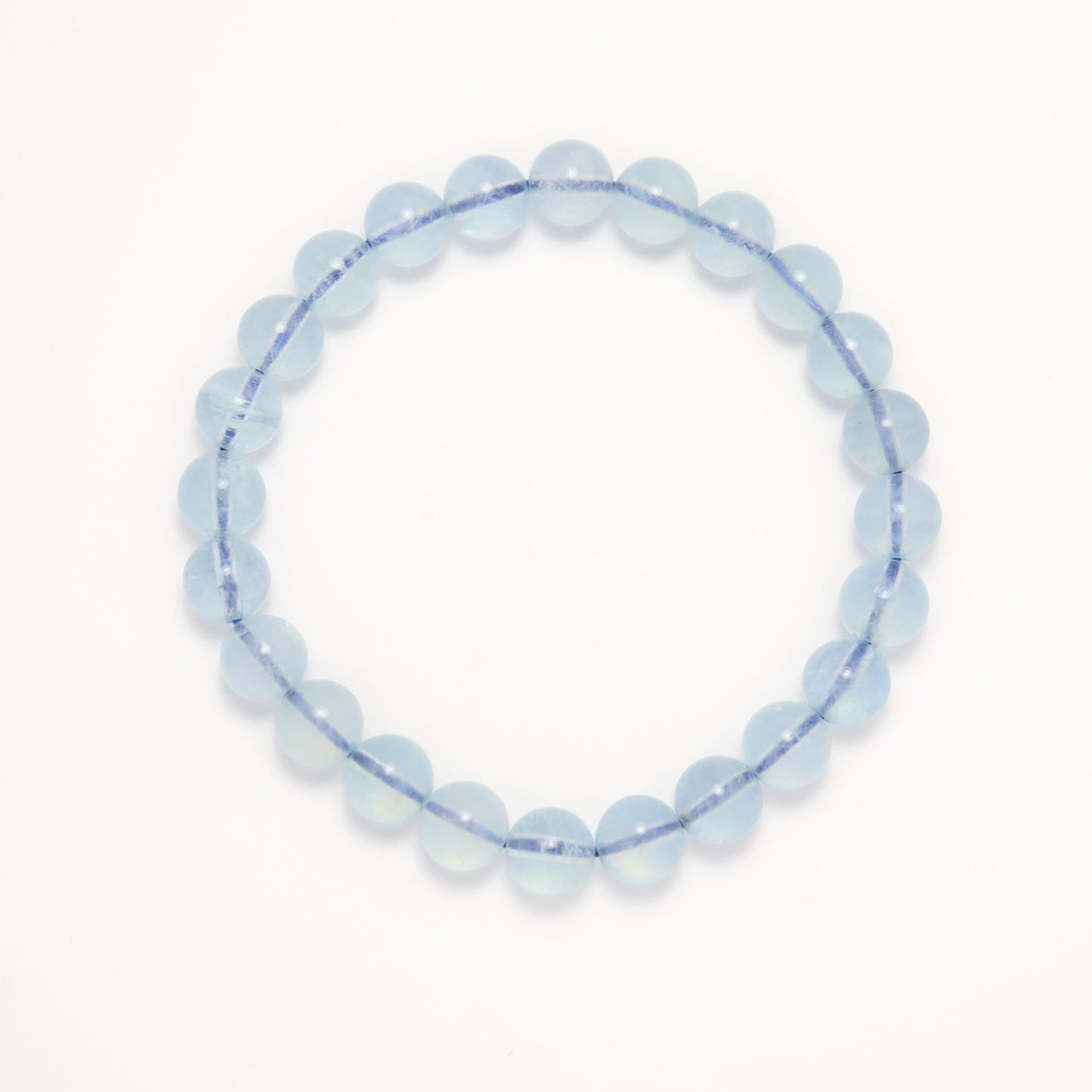 Frozen Blue - Ice Aquamarine Bracelet (8mm)
