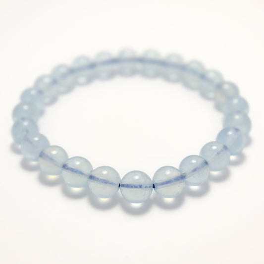Frozen Blue - Ice Aquamarine Bracelet (8mm)